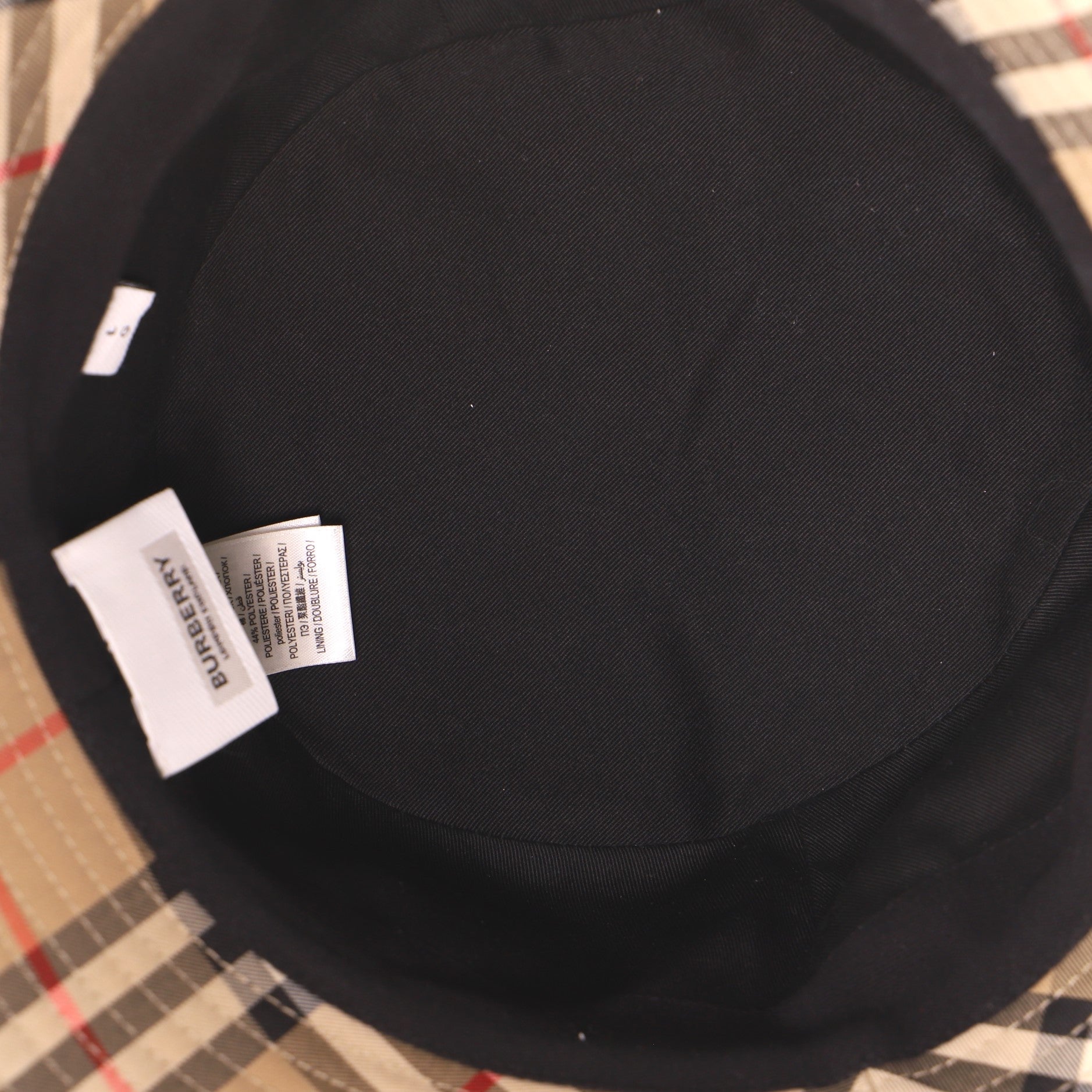 Bucket Hat Vintage Check Canvas XXL