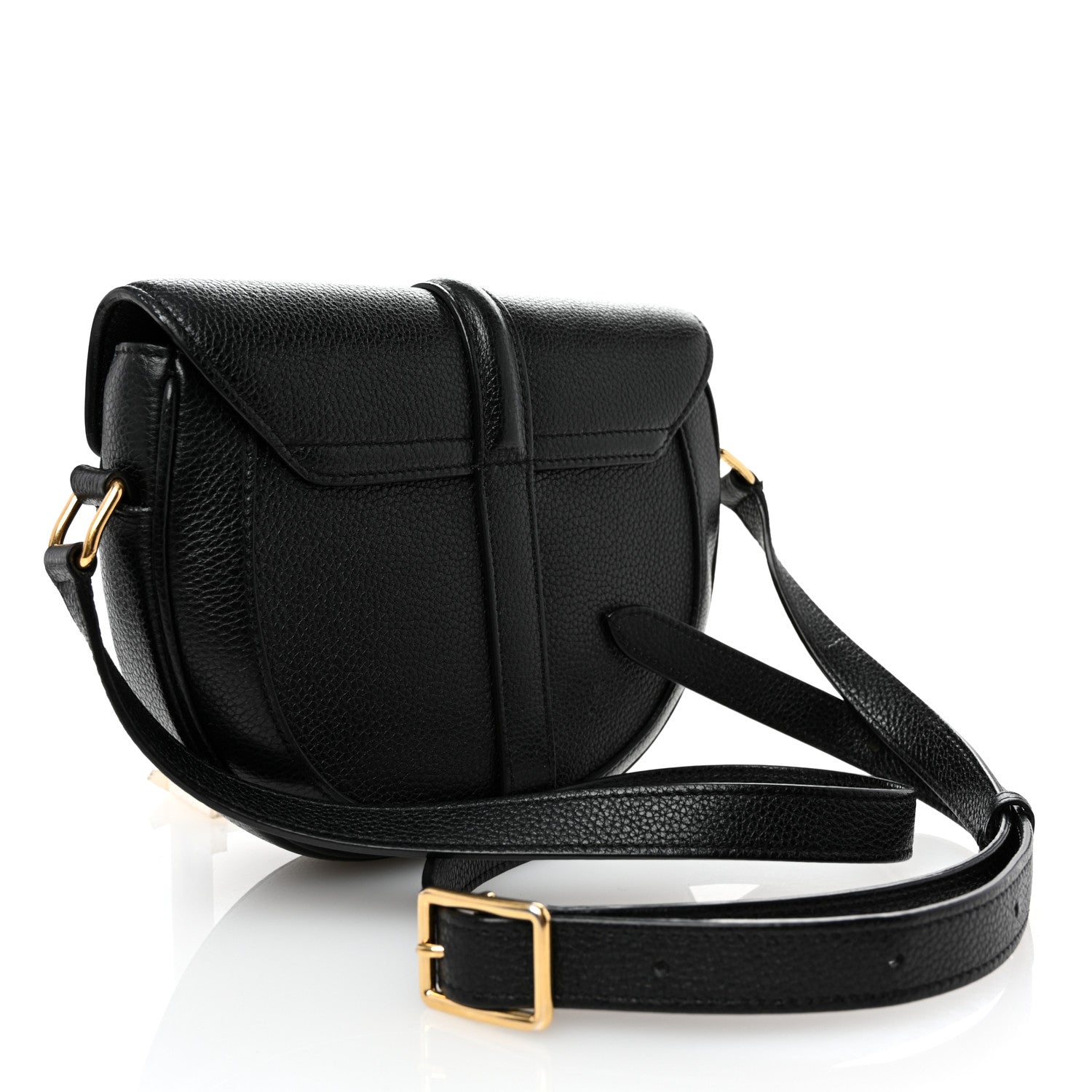 Grained Calfskin Besace Small 16 Black