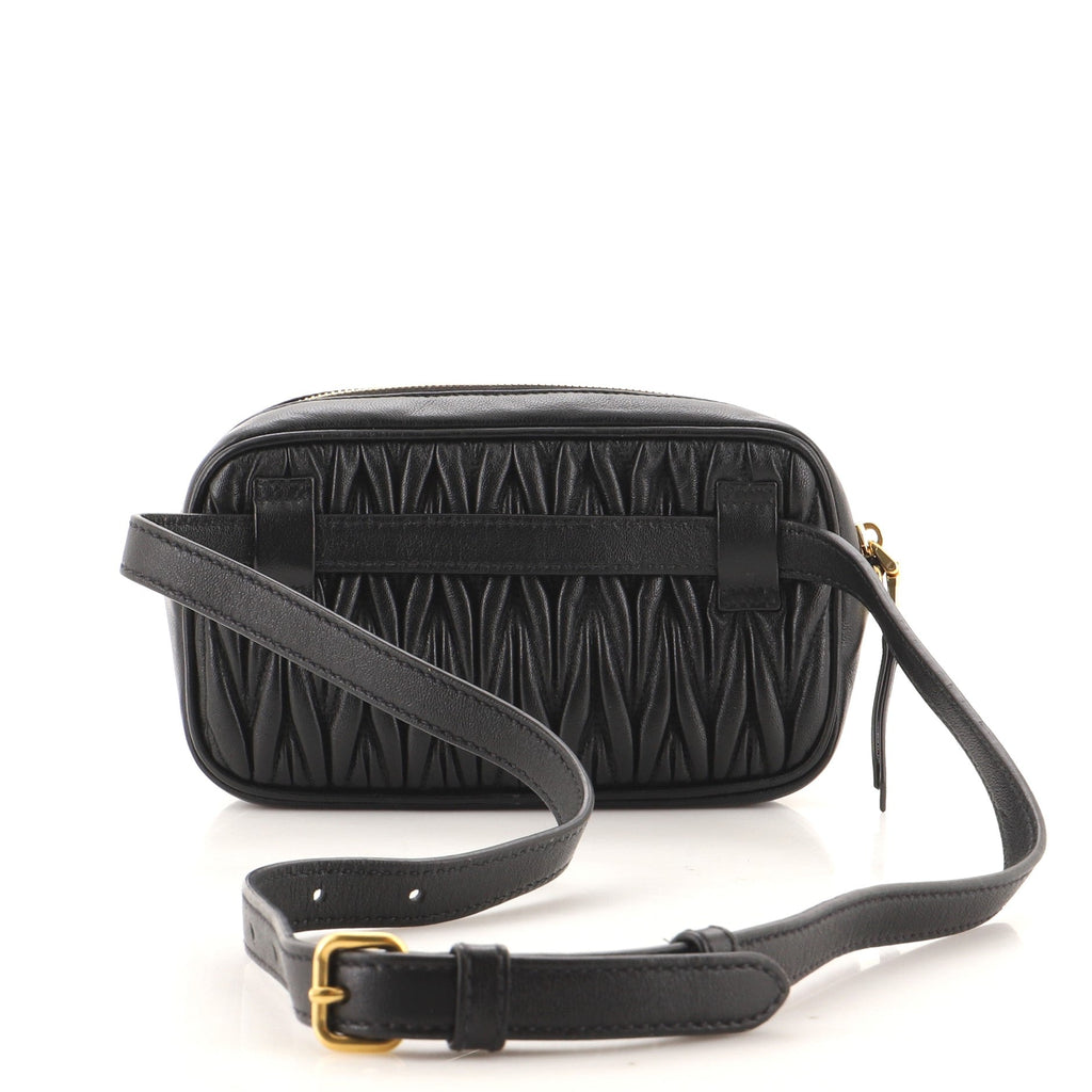 Convertible Belt Bag Matelasse Leather Mini