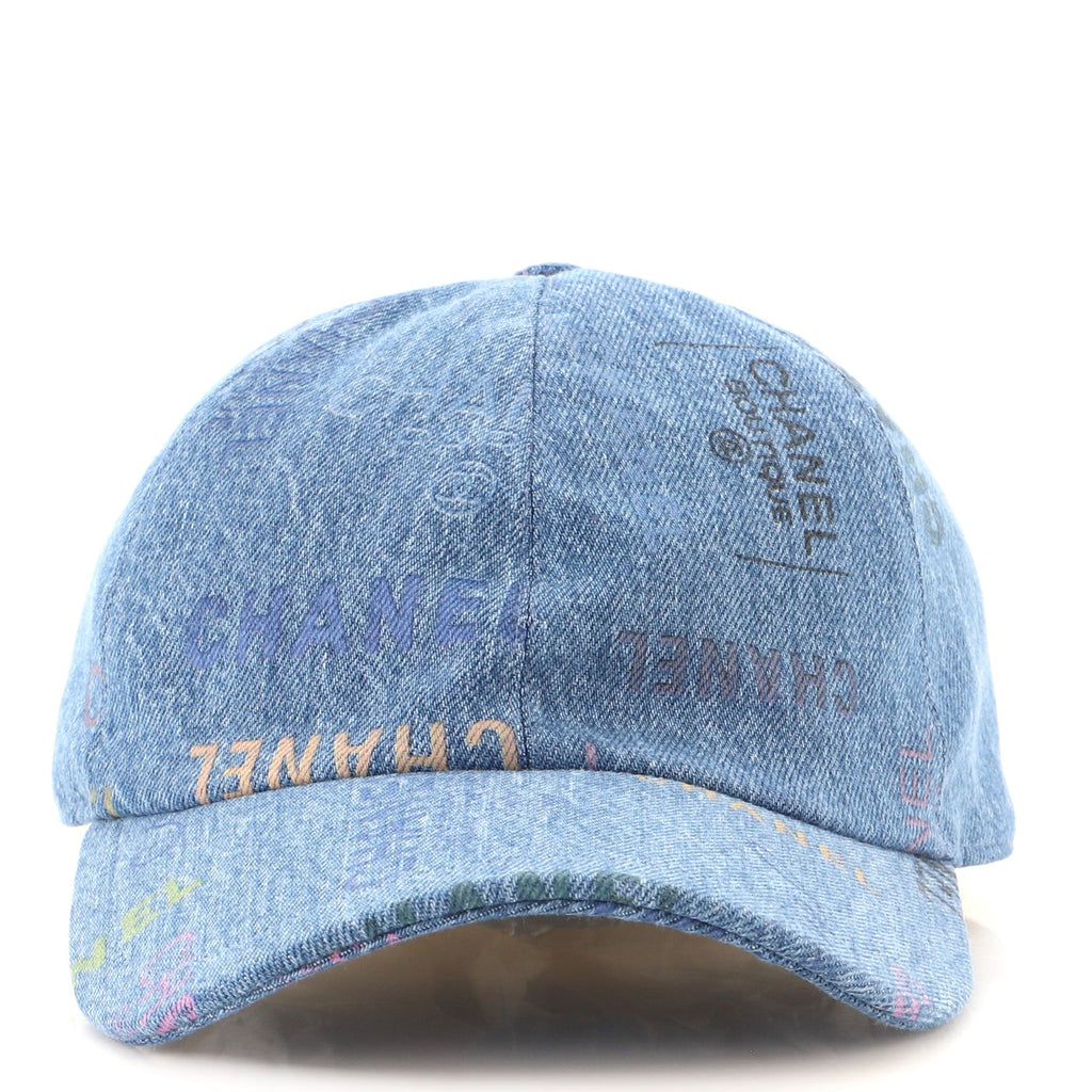 Denim Mood Baseball Cap Logo Printed Denim XXL