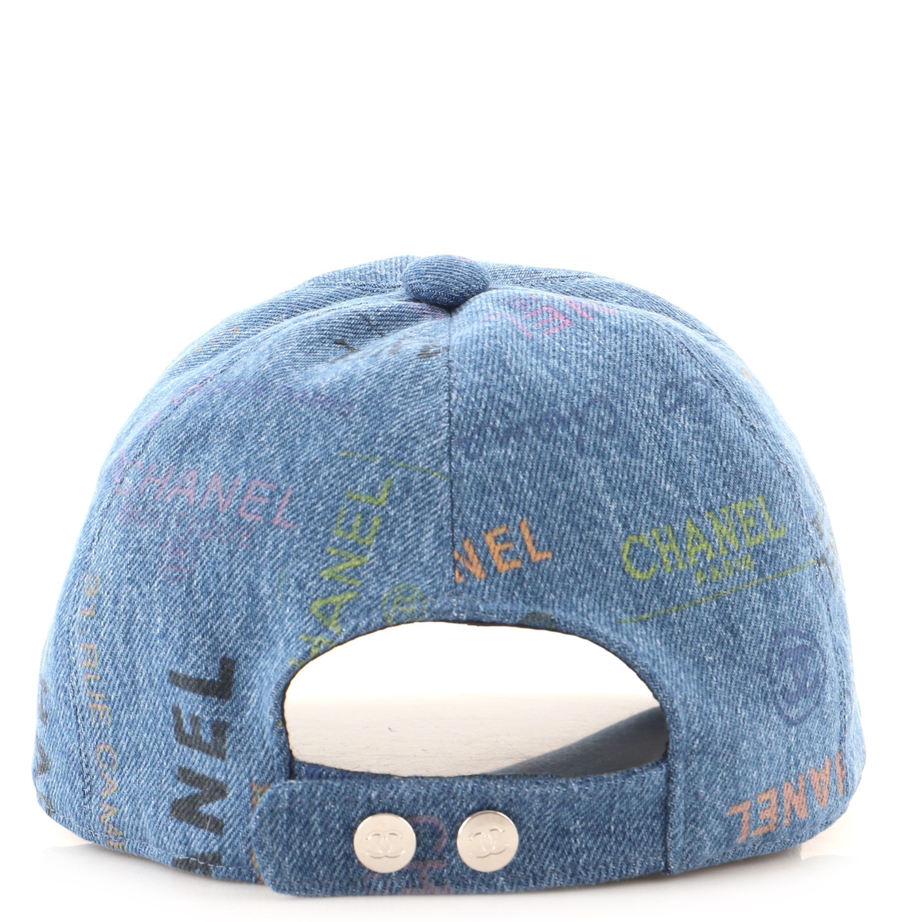 Denim Mood Baseball Cap Logo Printed Denim XXL