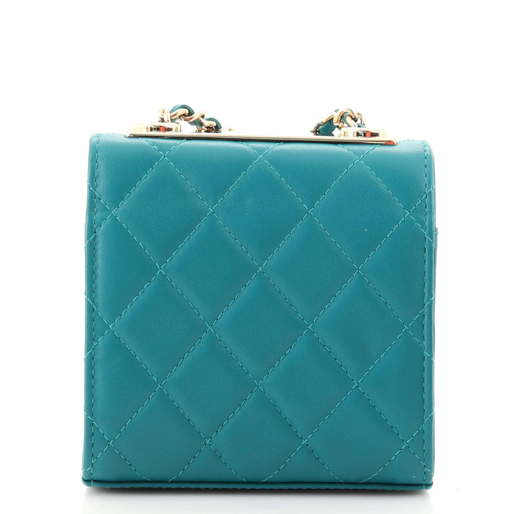 Trendy CC Clutch with Chain Quilted Lambskin Small
