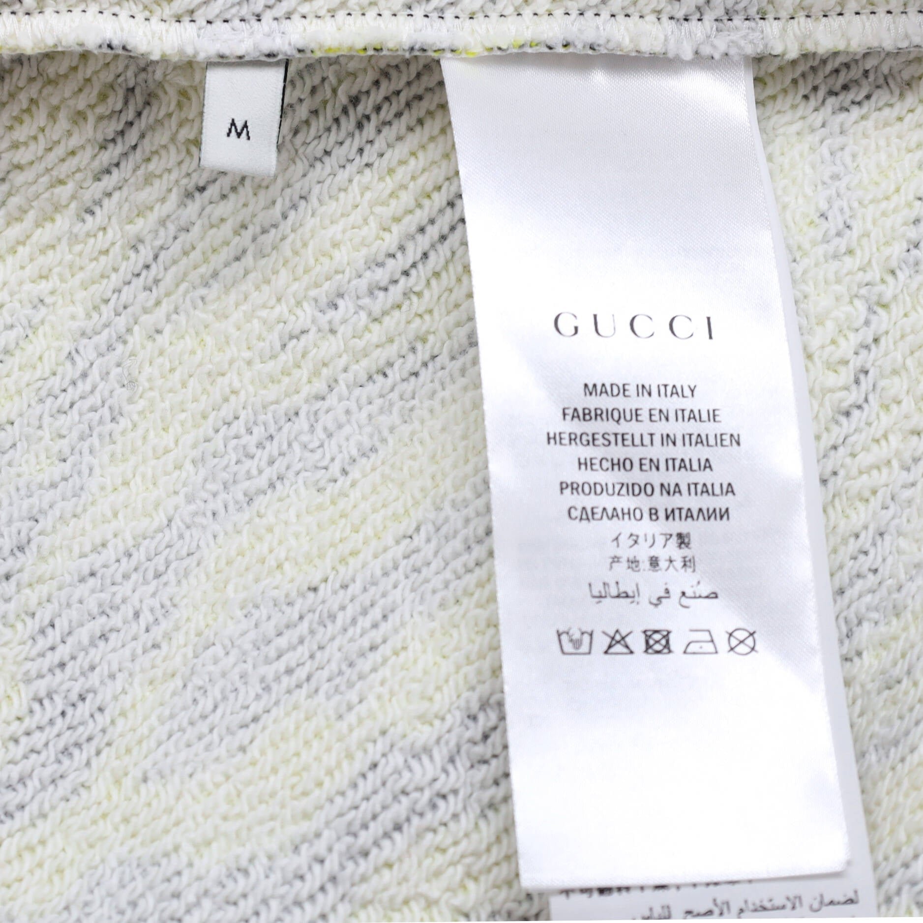 Men's Metal Guccify Crew Neck Sweatshirt Printed Cotton