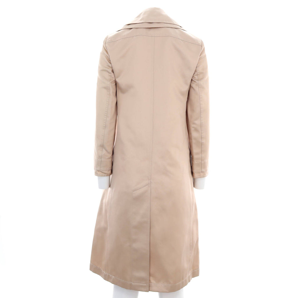 Women's Double Breasted Trench Coat Silk