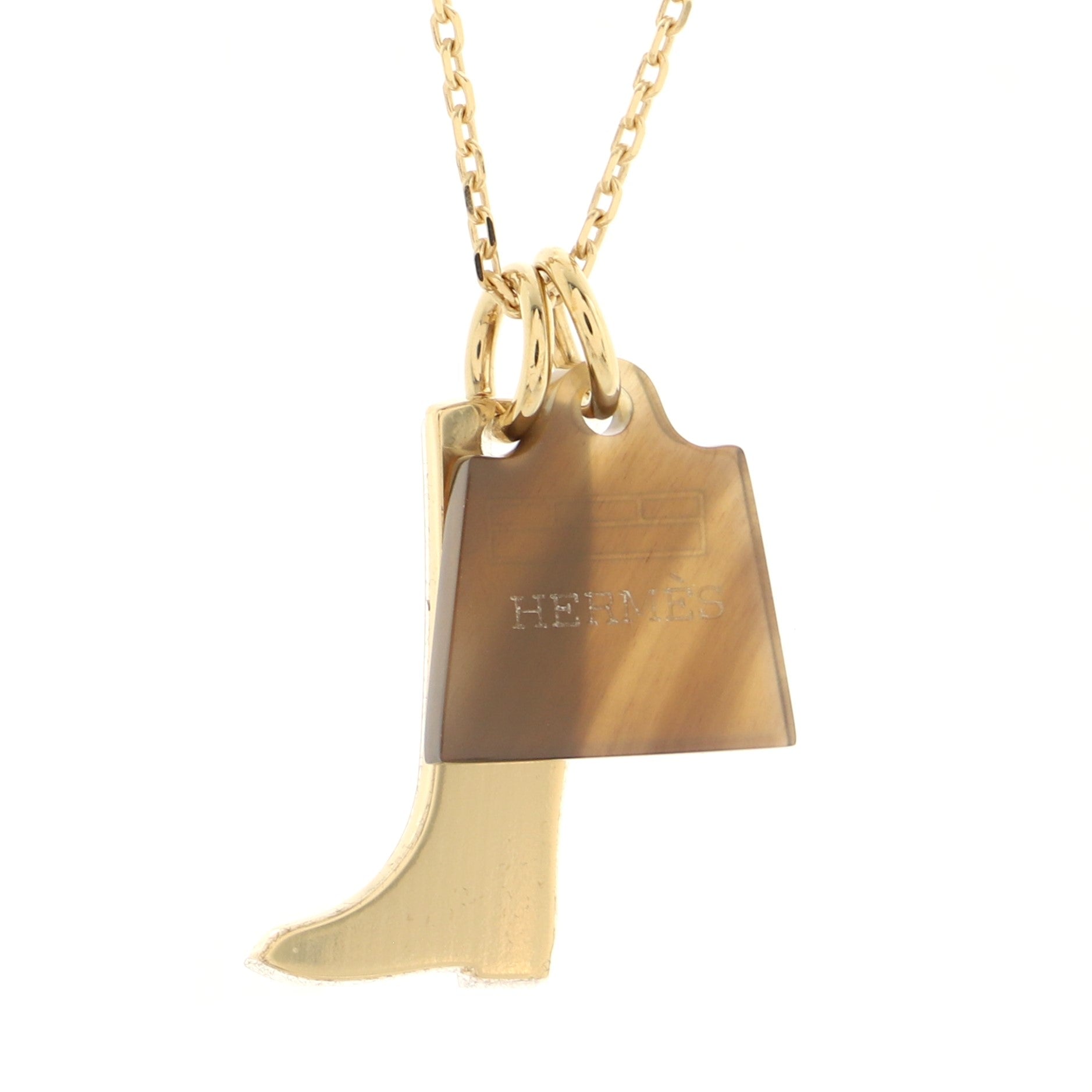Amulette Maroquinier Pendant Necklace Metal Small