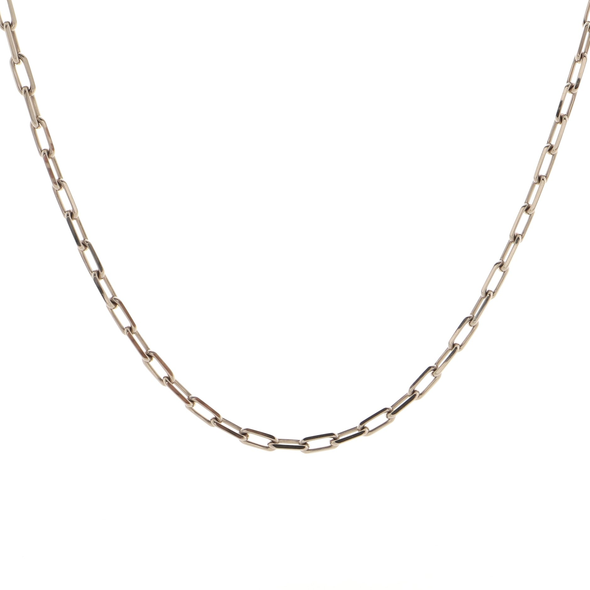 Santos Dumont Chain Necklace 18K White Gold