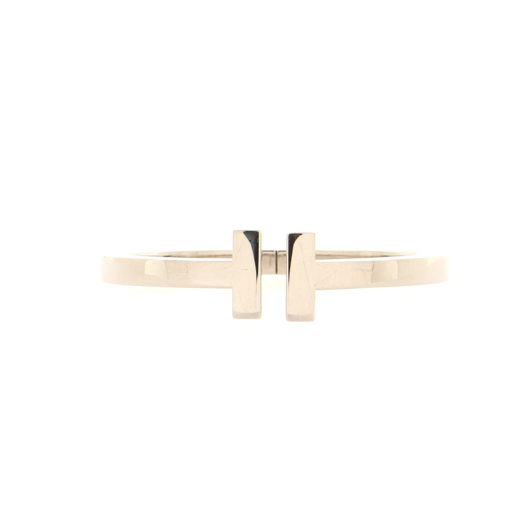 T Square Bracelet 18K White Gold