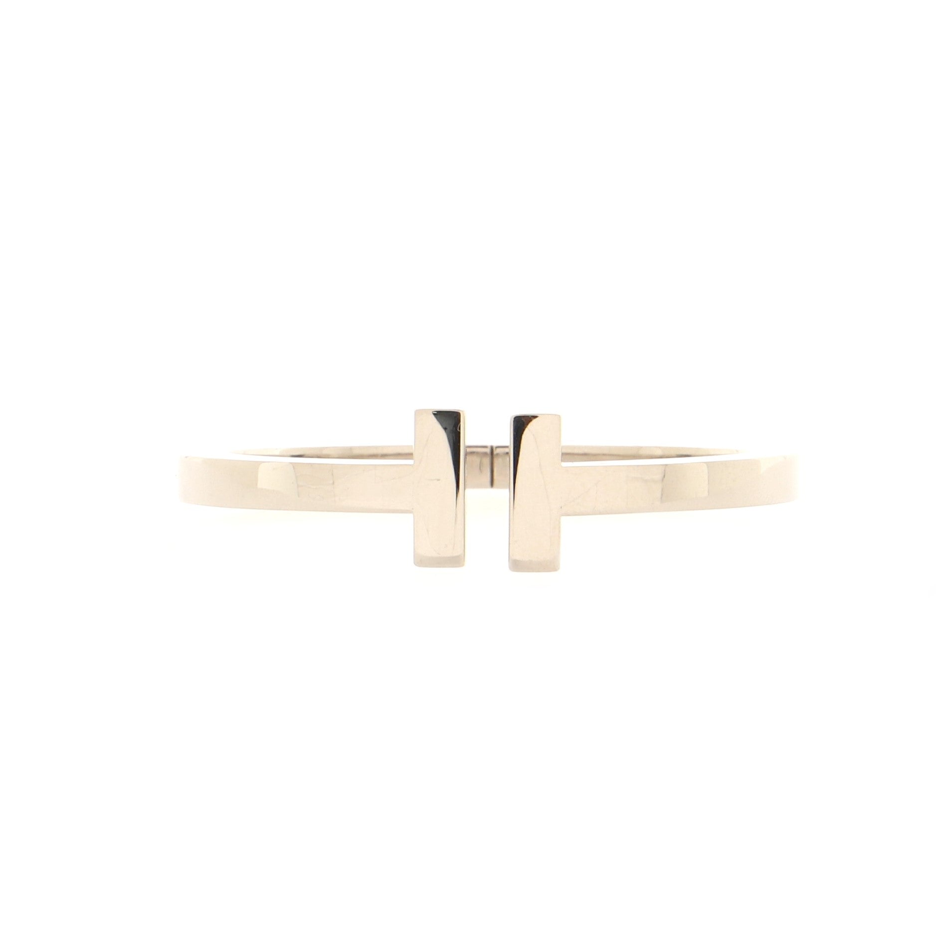 T Square Bracelet 18K White Gold