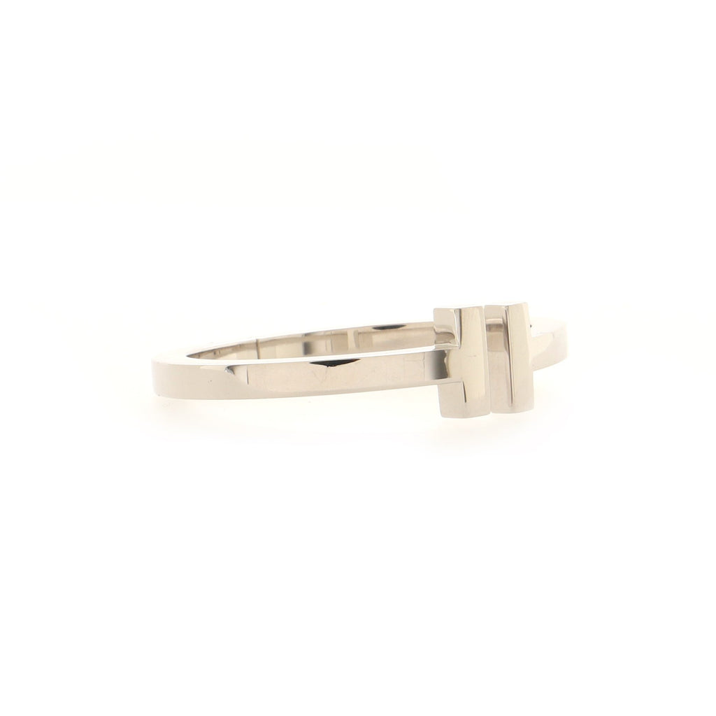 T Square Bracelet 18K White Gold