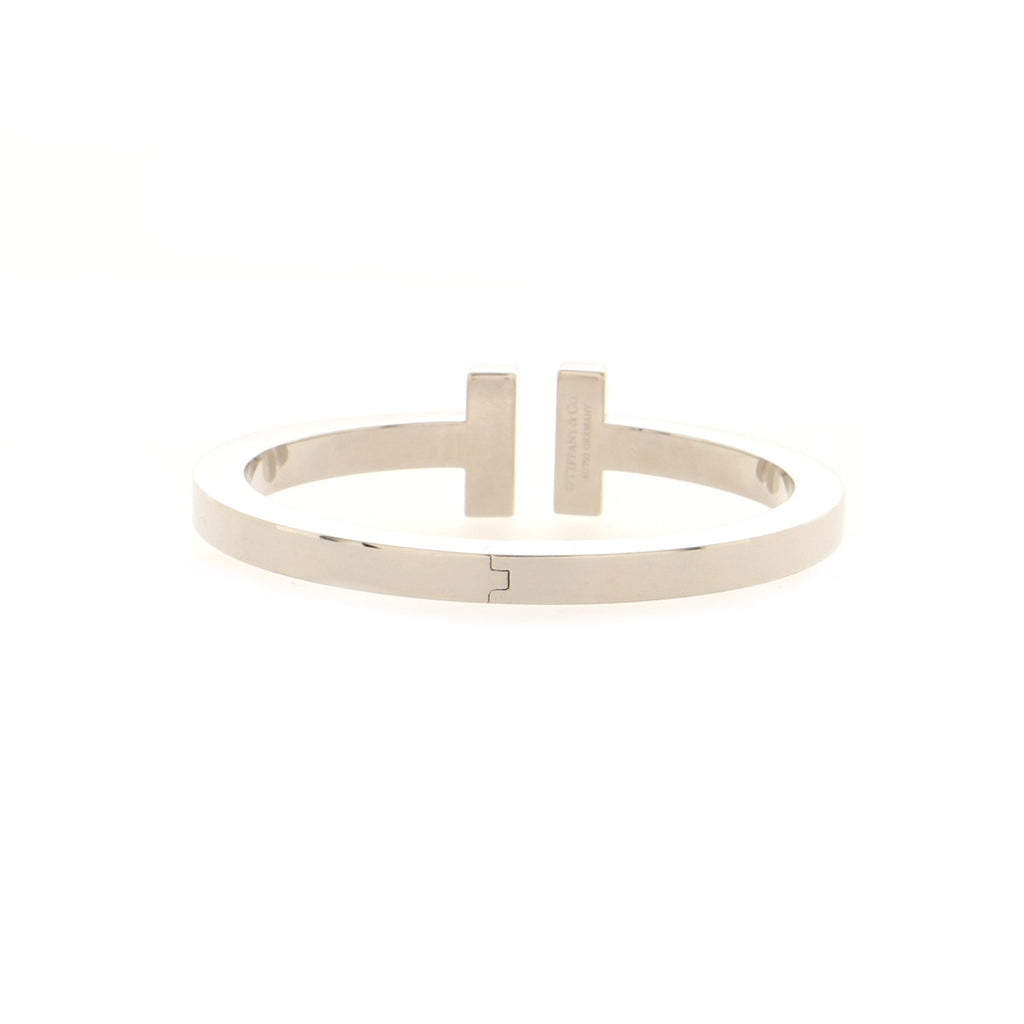T Square Bracelet 18K White Gold