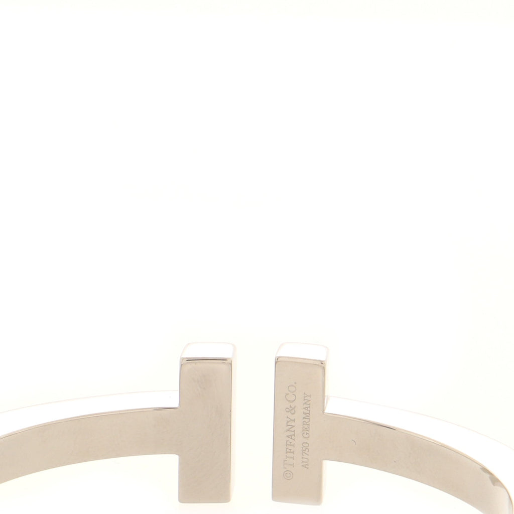 T Square Bracelet 18K White Gold