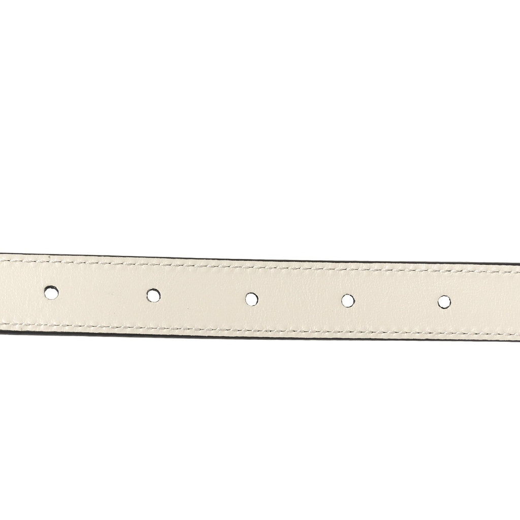 Plutone Calfskin Double G Reversible 20mm Belt 80 32 Black Mystic White