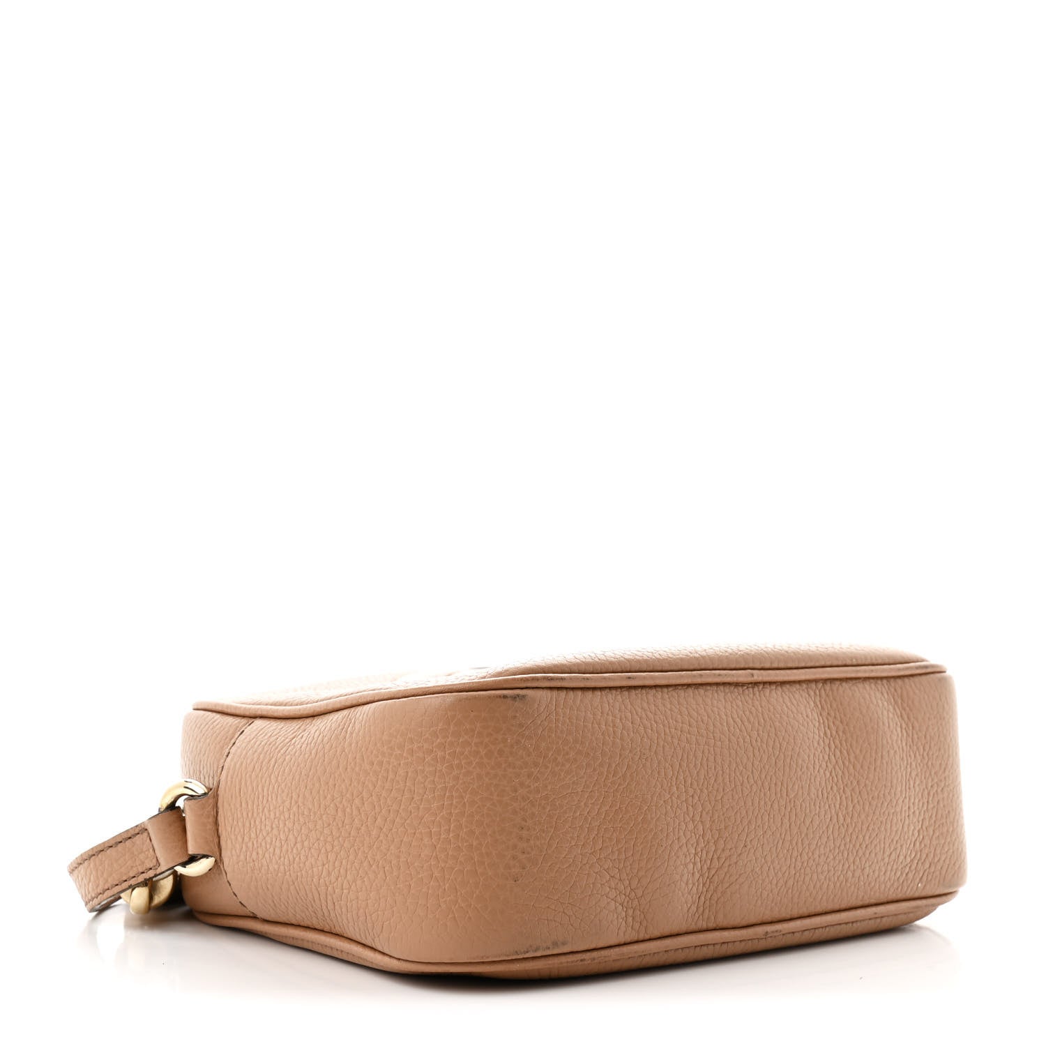 Pebbled Calfskin Small Soho Disco Bag Camelia