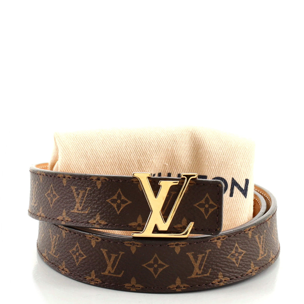 LV Initiales Belt Monogram Canvas Thin 85