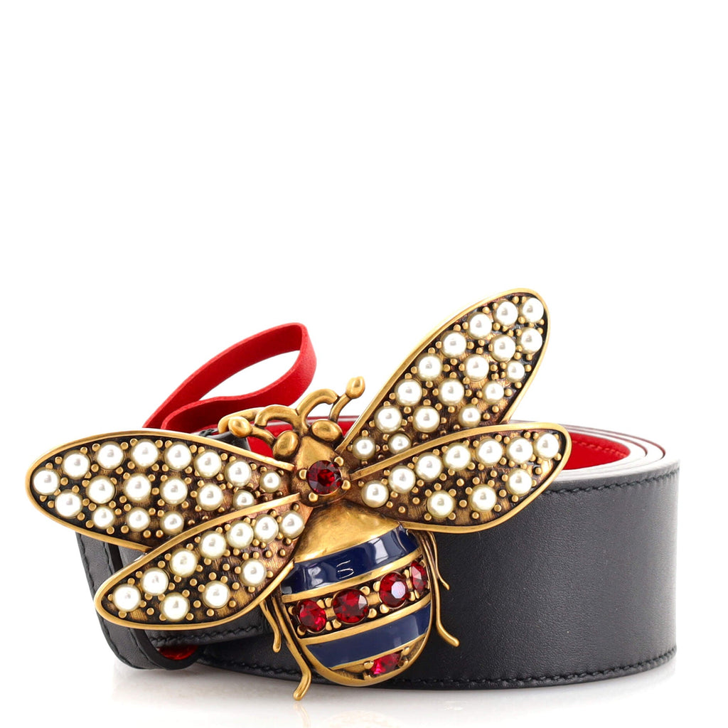 Queen Margaret Bee Belt Leather Wide 85