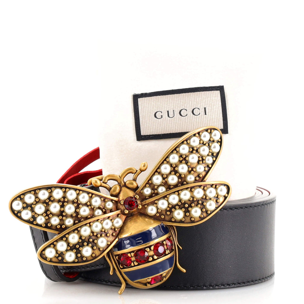 Queen Margaret Bee Belt Leather Wide 85