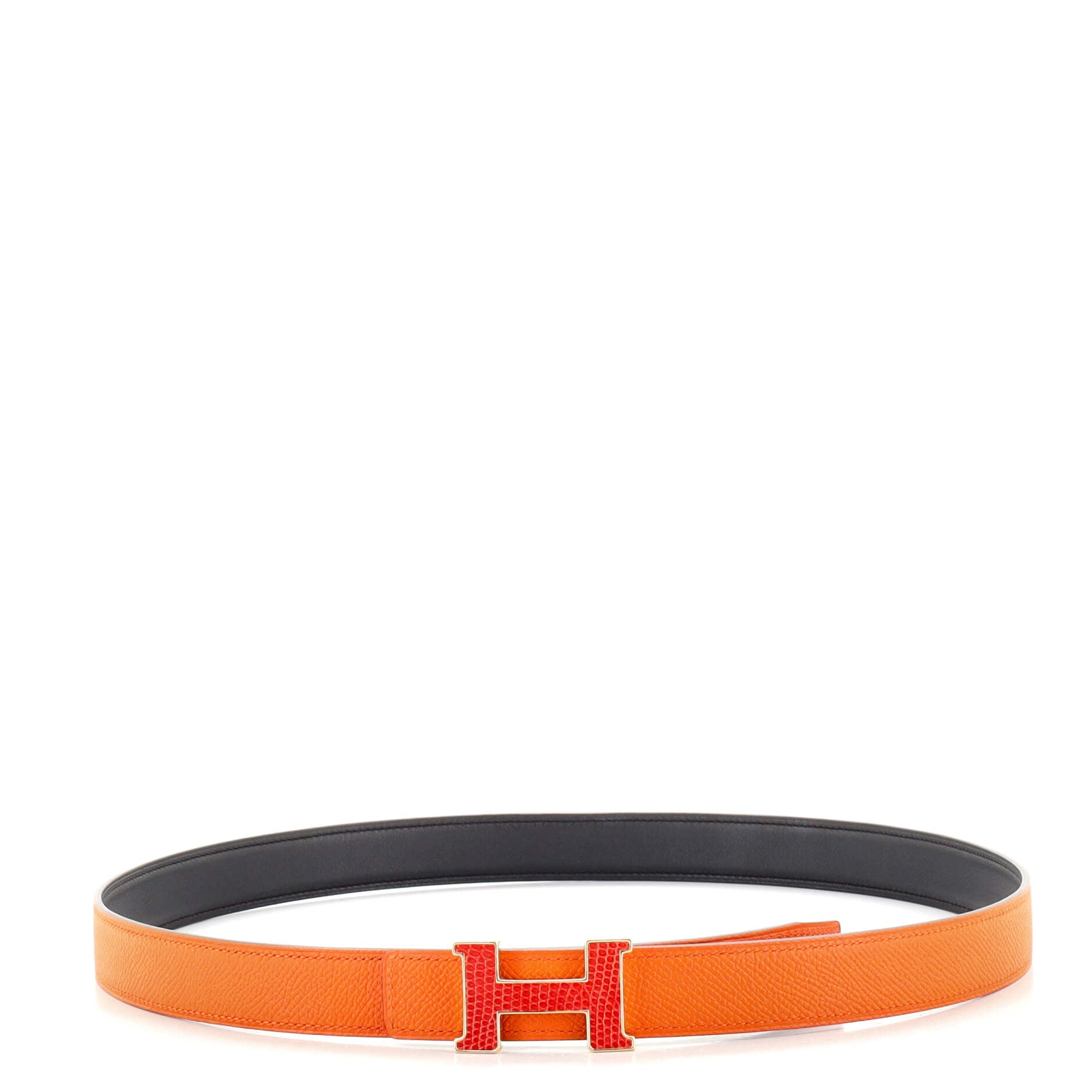 Constance Reversible Belt Leather with Lizard Thin 85