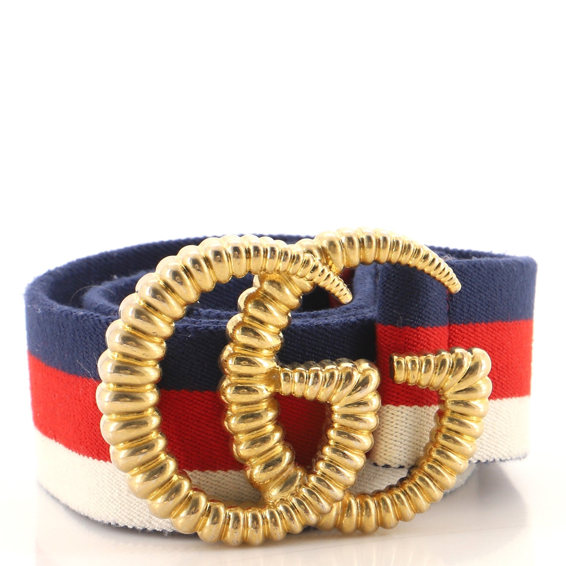 GG Torchon Web Belt Canvas Wide 85