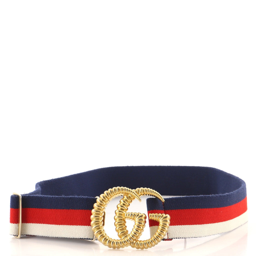 GG Torchon Web Belt Canvas Wide 85