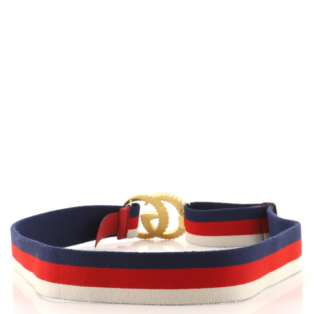 GG Torchon Web Belt Canvas Wide 85