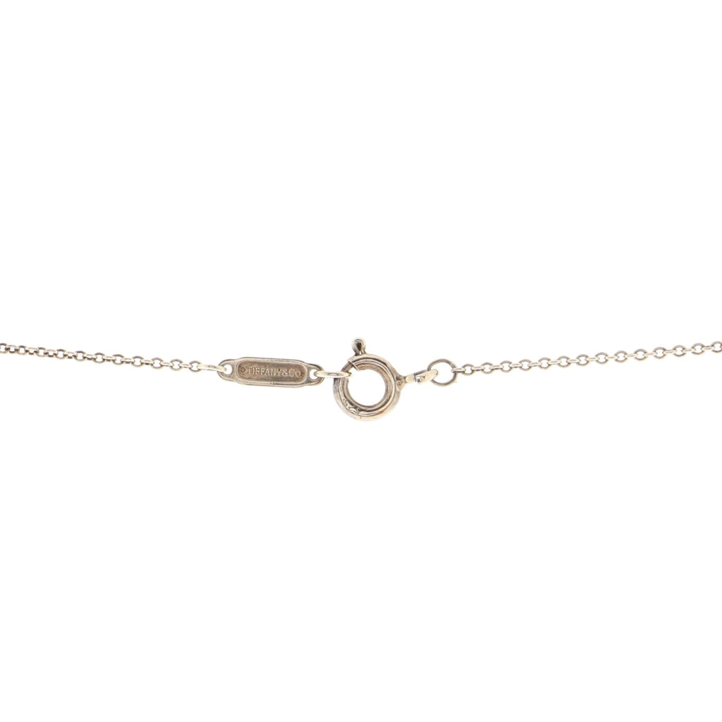 Daisy Key Pendant Necklace Sterling Silver with Diamond Small