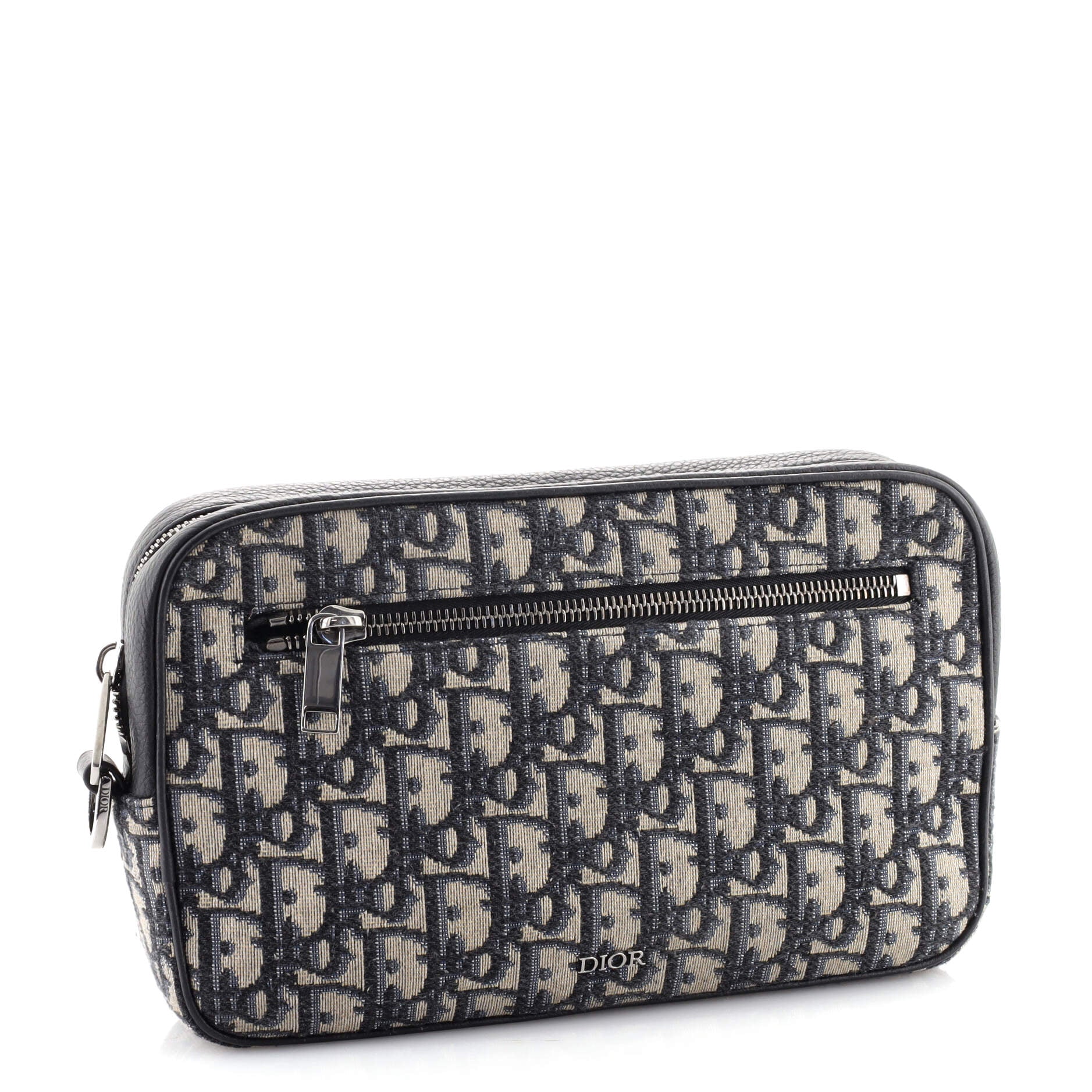 Toiletry Wristlet Pouch Oblique Canvas