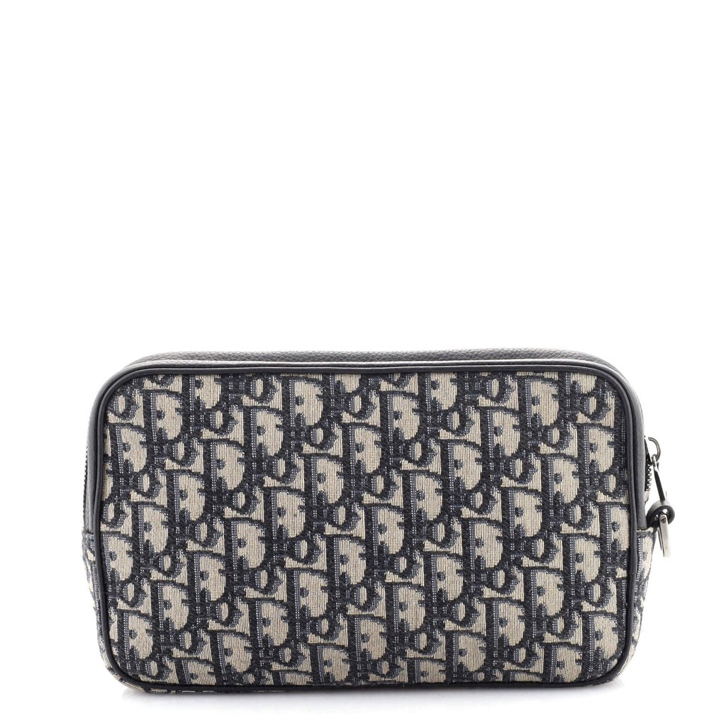 Toiletry Wristlet Pouch Oblique Canvas