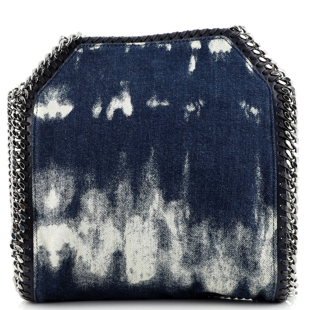 Falabella Fold Over Crossbody Bag Printed Denim Mini