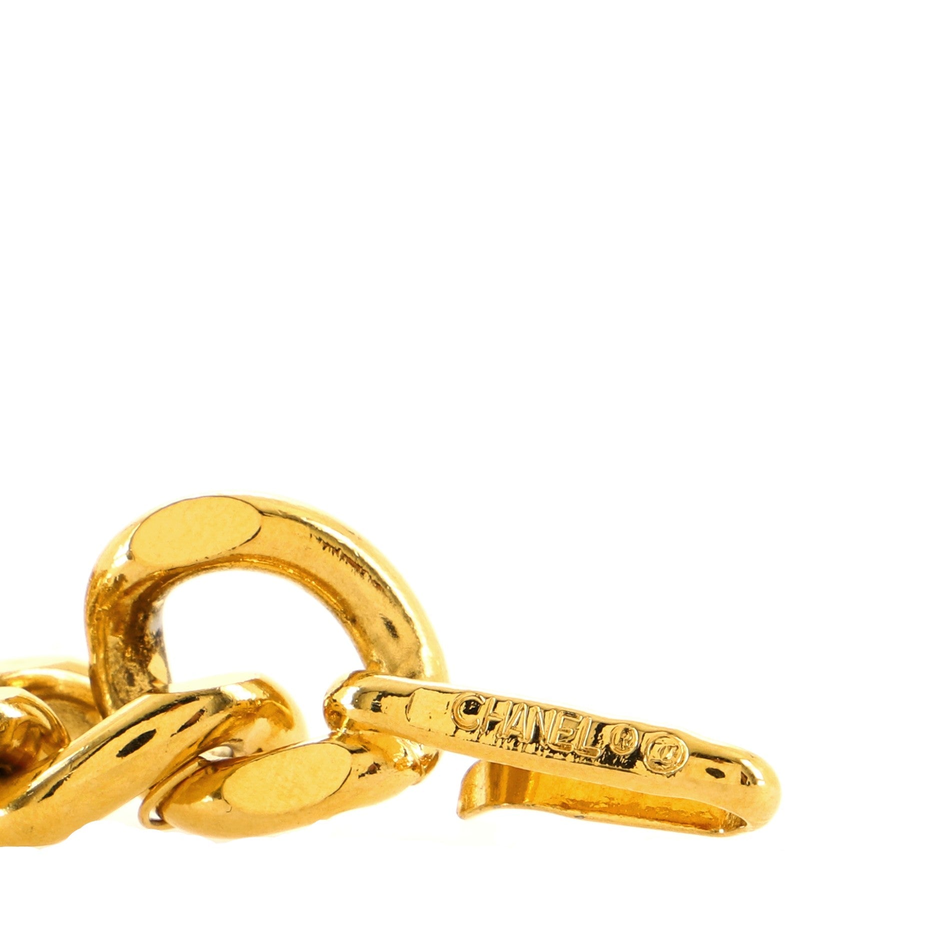 Logo Plate Chain Link Belt Metal 80