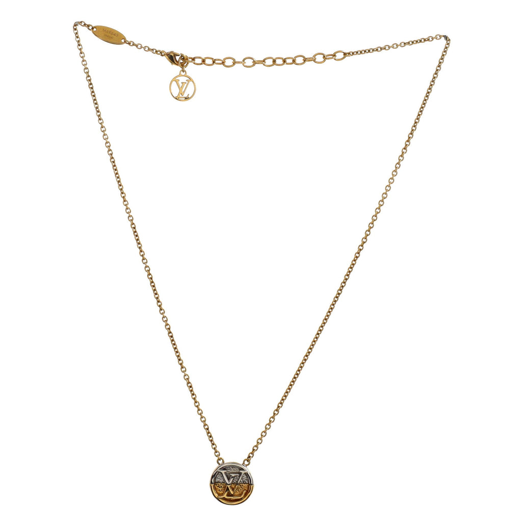 L To V Pendant Necklace Metal