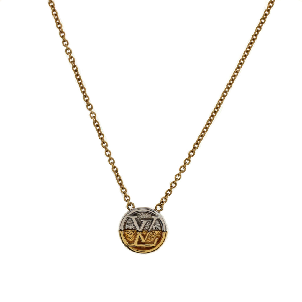 L To V Pendant Necklace Metal