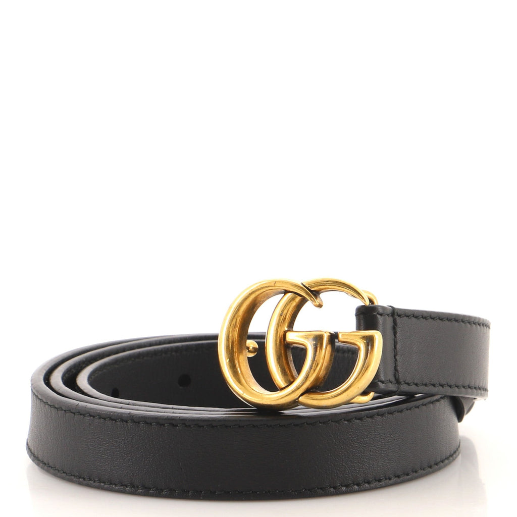 GG Marmont Belt Leather Thin 80