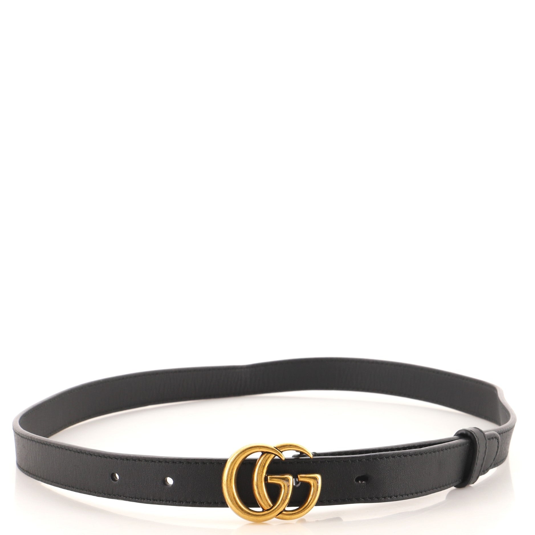 GG Marmont Belt Leather Thin 80