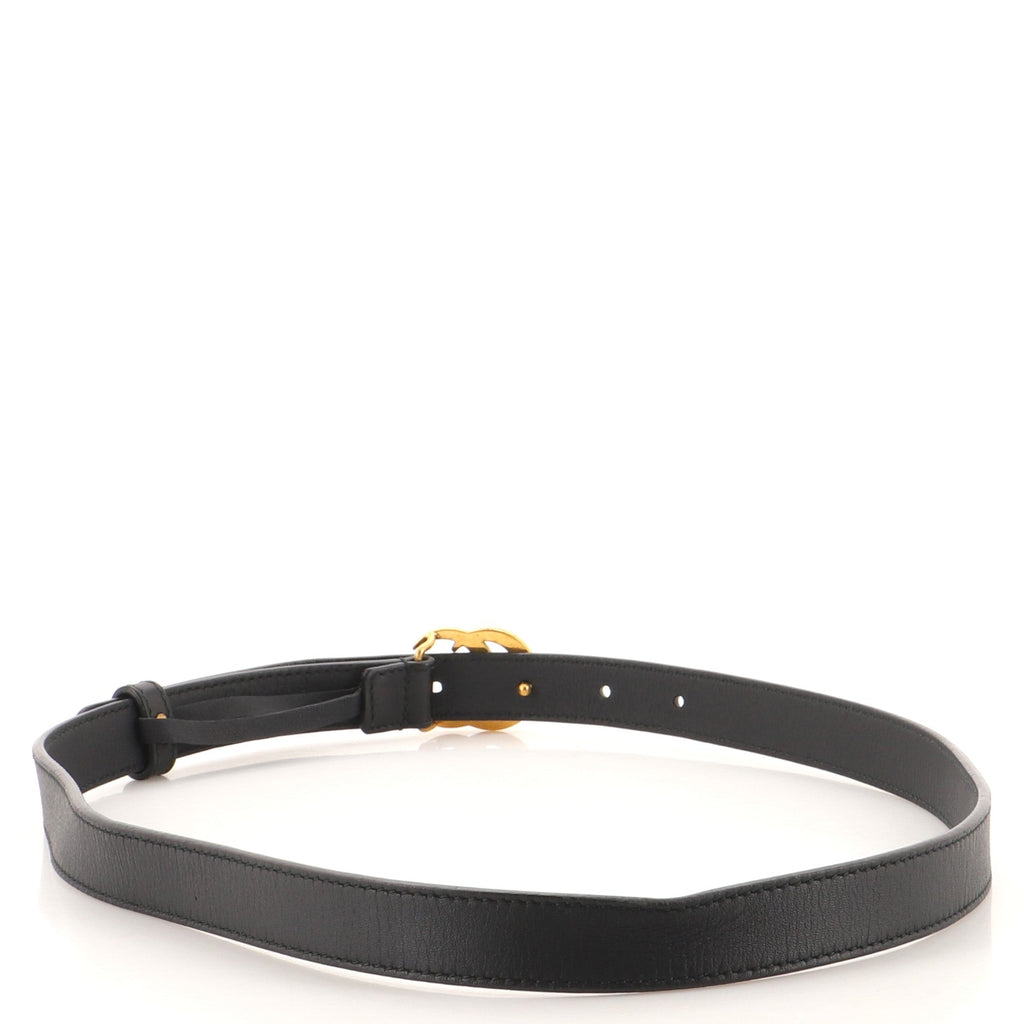 GG Marmont Belt Leather Thin 80