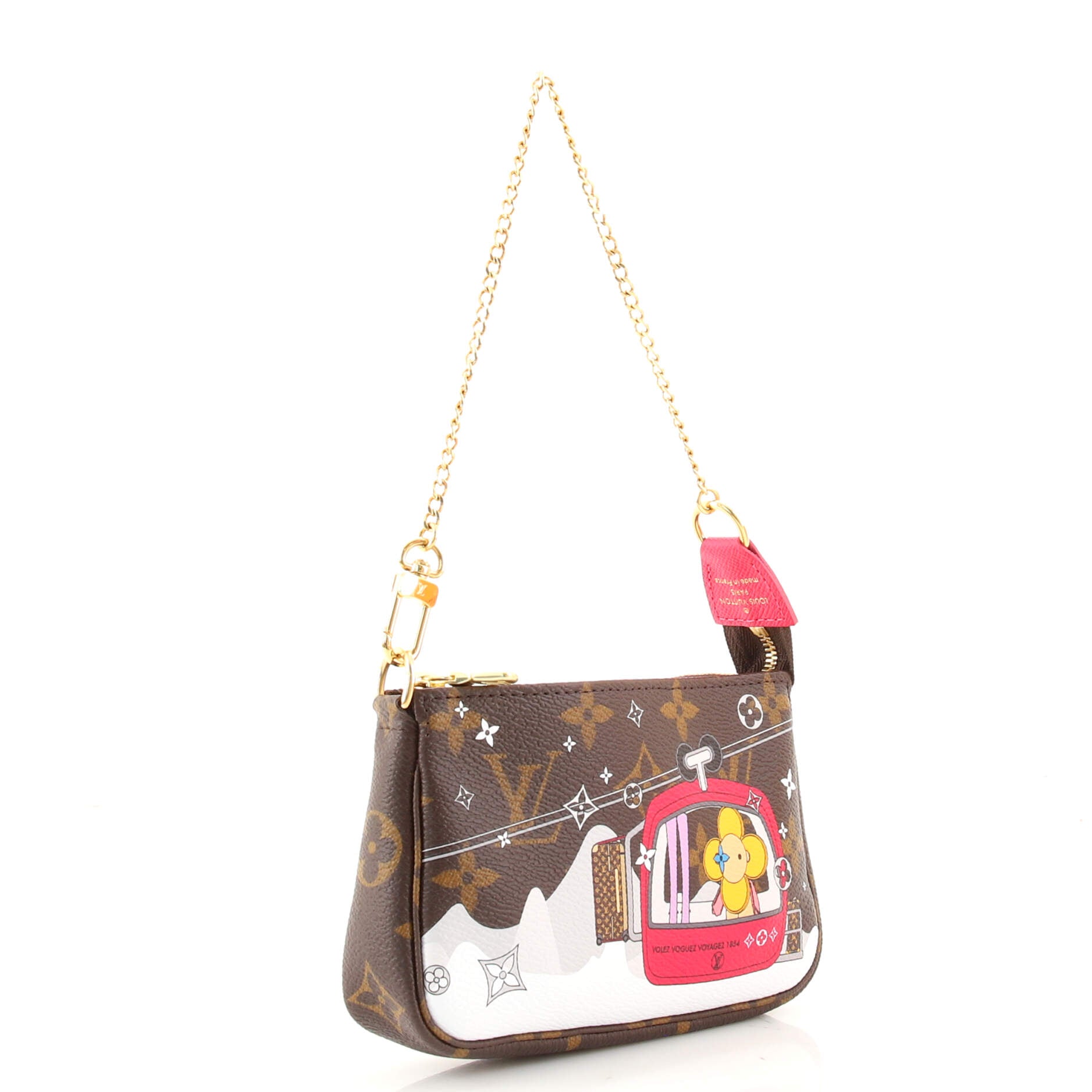 Pochette Accessoires Limited Edition Vivienne Xmas Monogram Canvas Mini