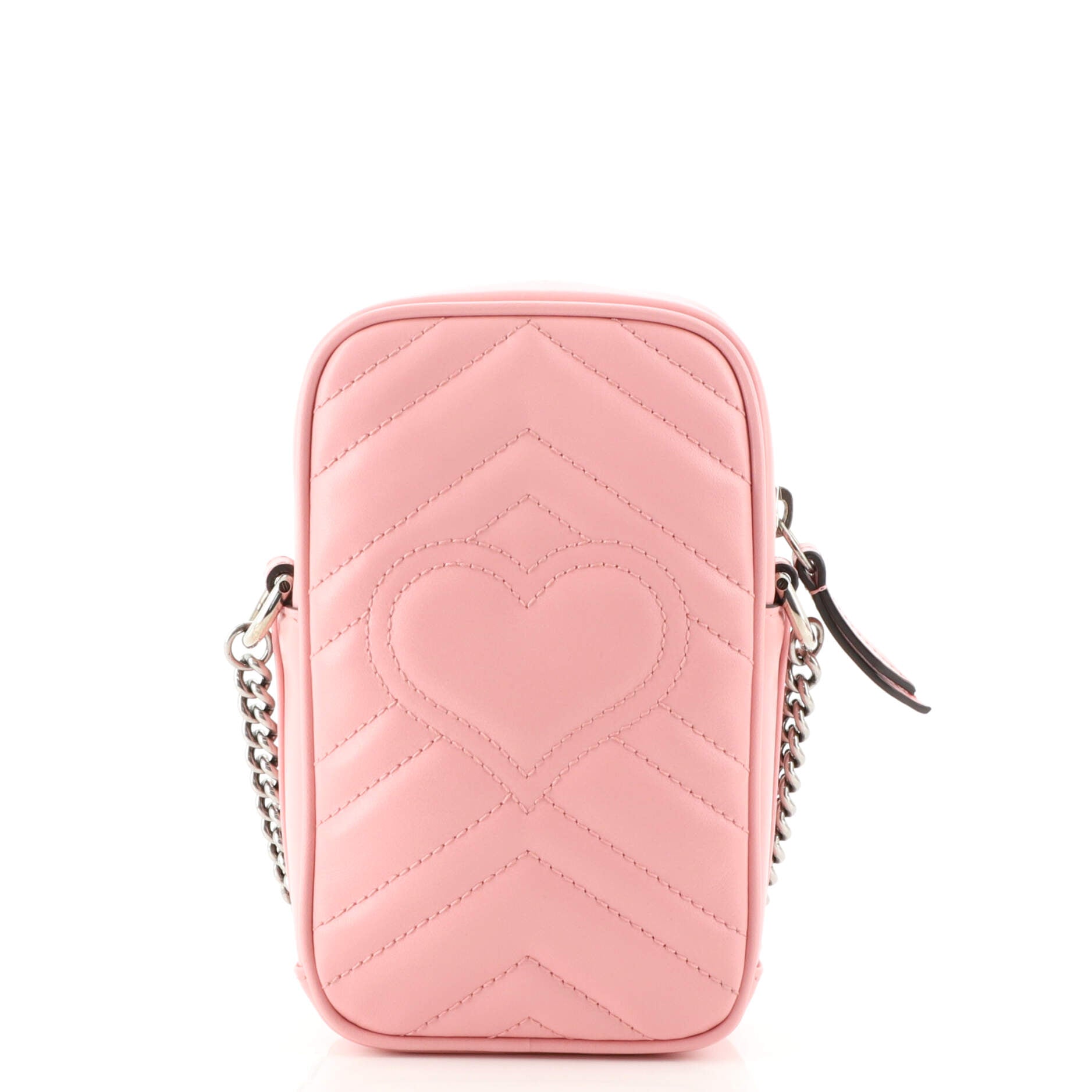 GG Marmont Vertical Phone Crossbody Bag Matelasse Leather Mini