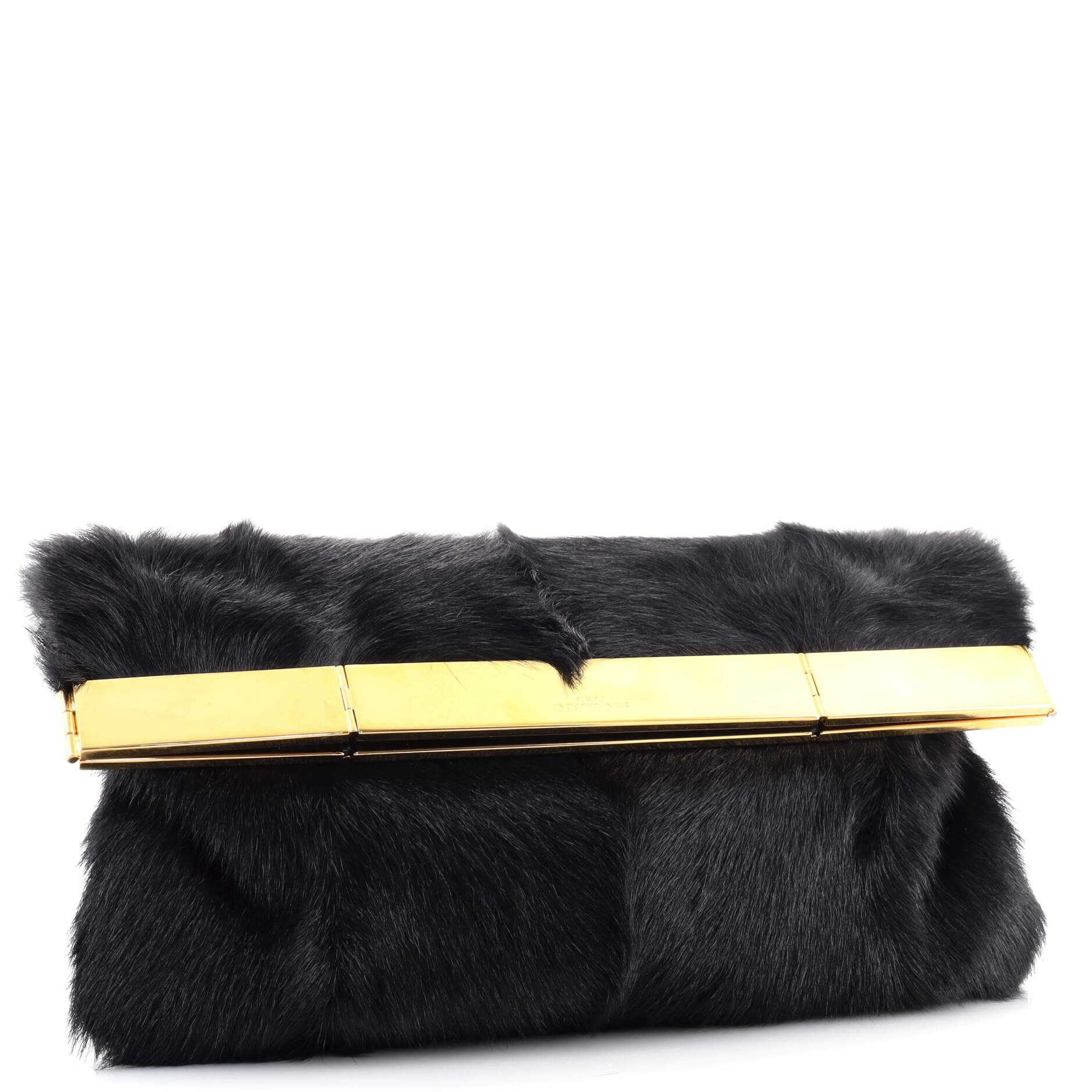 Courtney Fold Over Clutch Fur