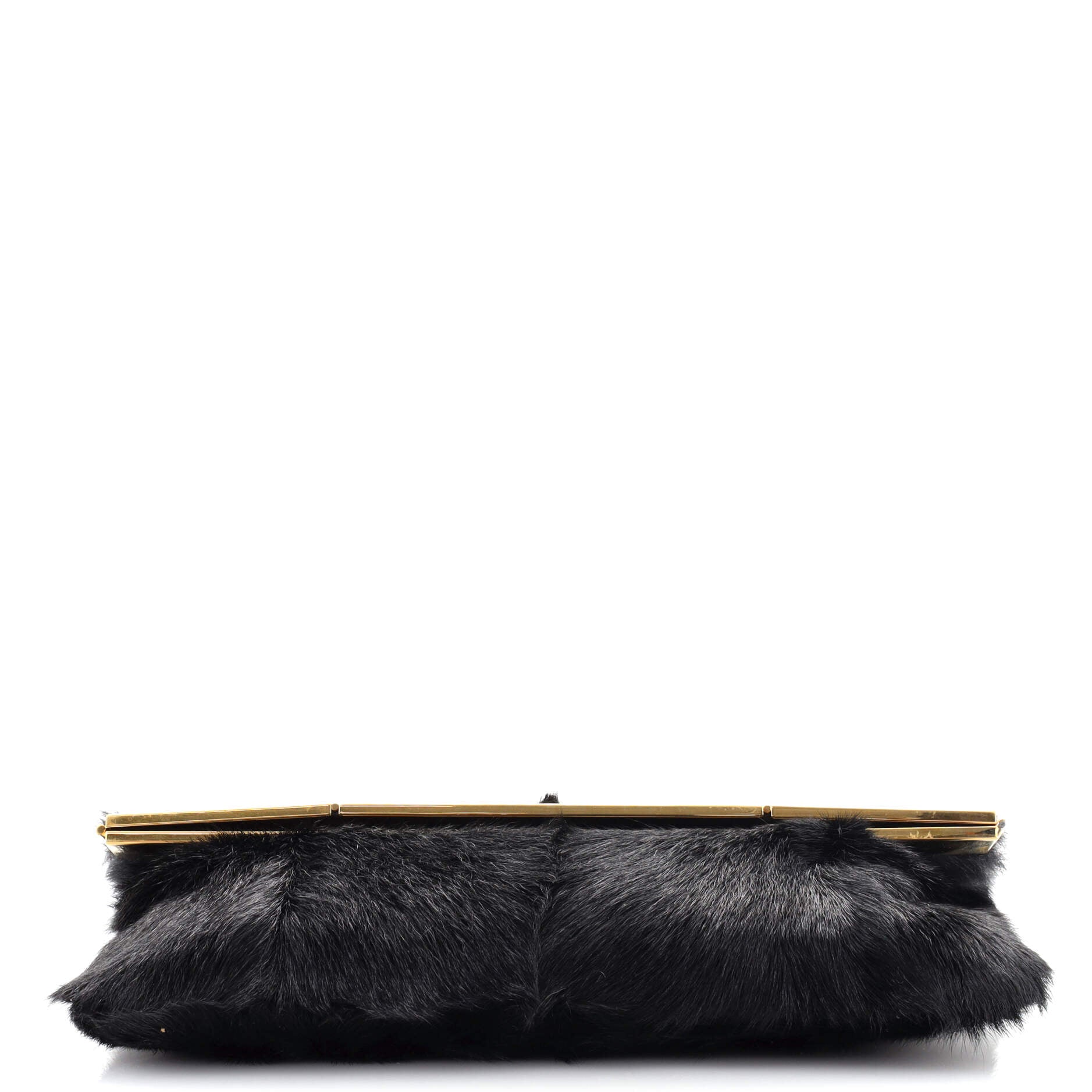 Courtney Fold Over Clutch Fur