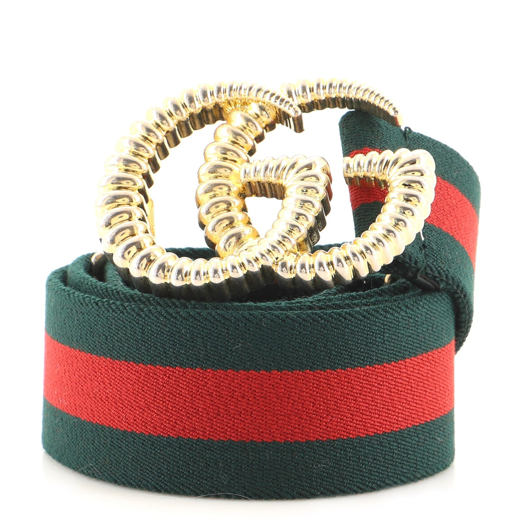 GG Torchon Web Belt Canvas Wide 85
