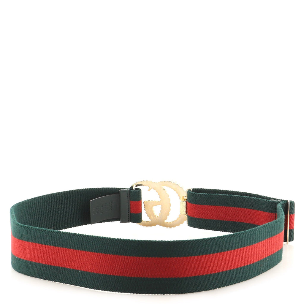GG Torchon Web Belt Canvas Wide 85