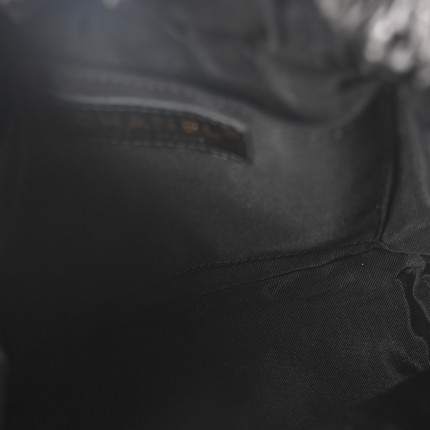Denim Quilted Mood Small Bucket With Chain Black Multicolor