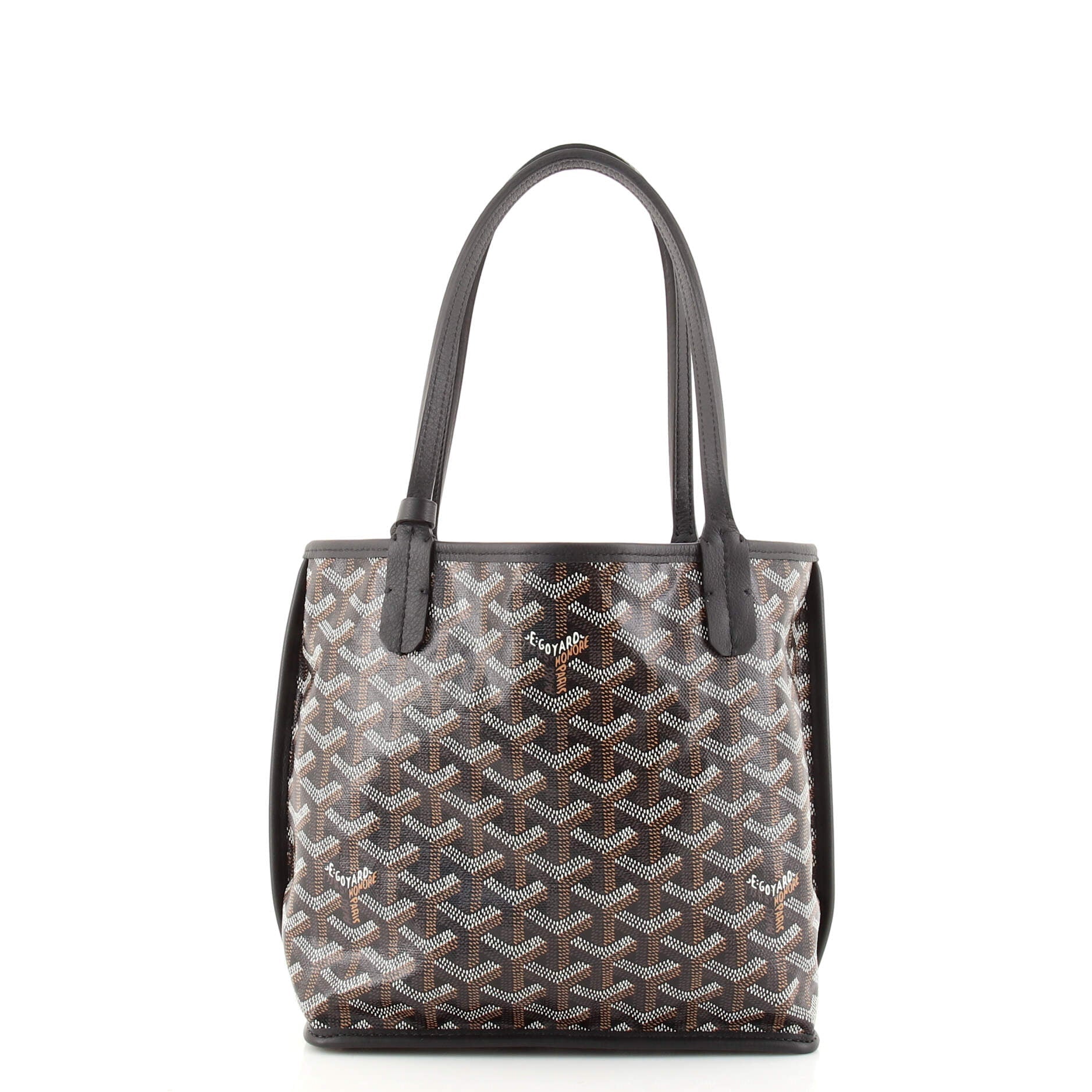 Anjou Reversible Tote Coated Canvas Mini