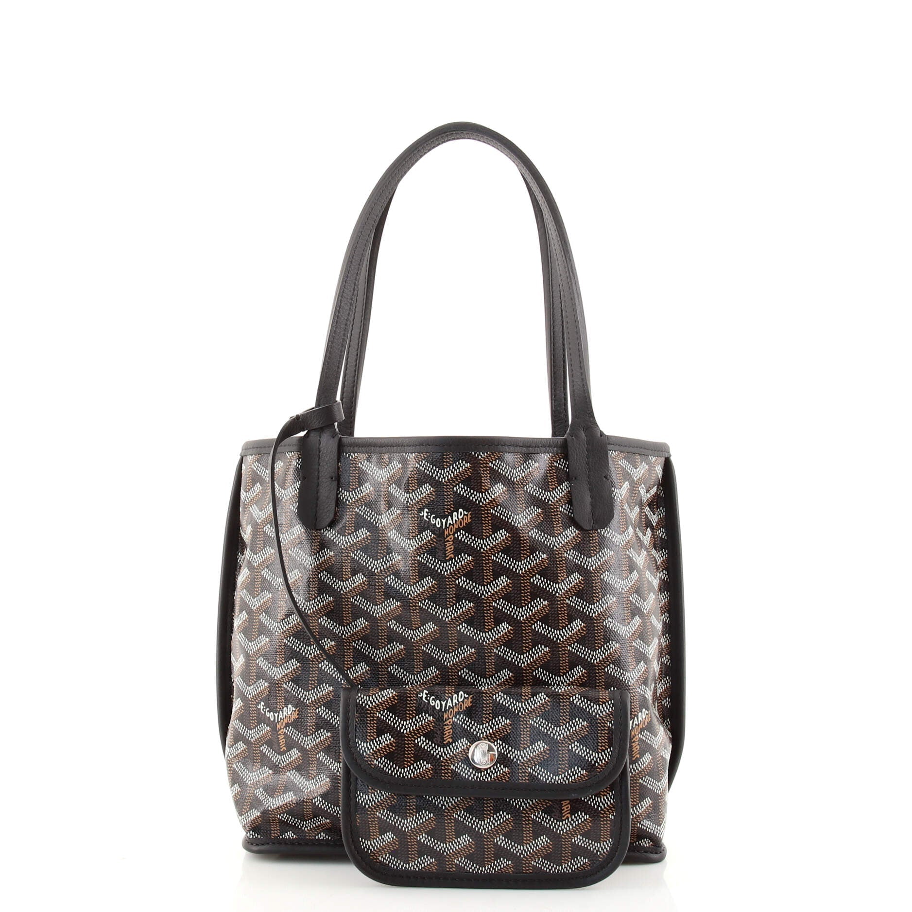 Anjou Reversible Tote Coated Canvas Mini