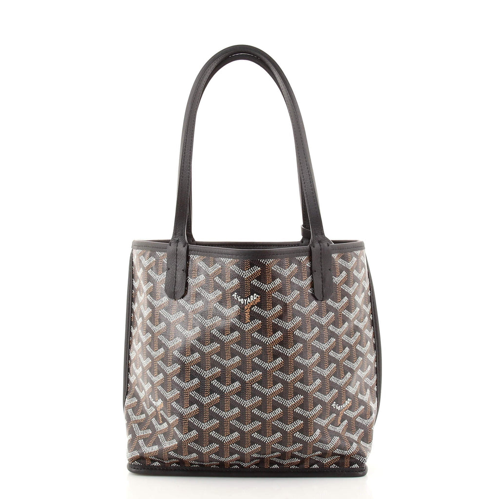 Anjou Reversible Tote Coated Canvas Mini