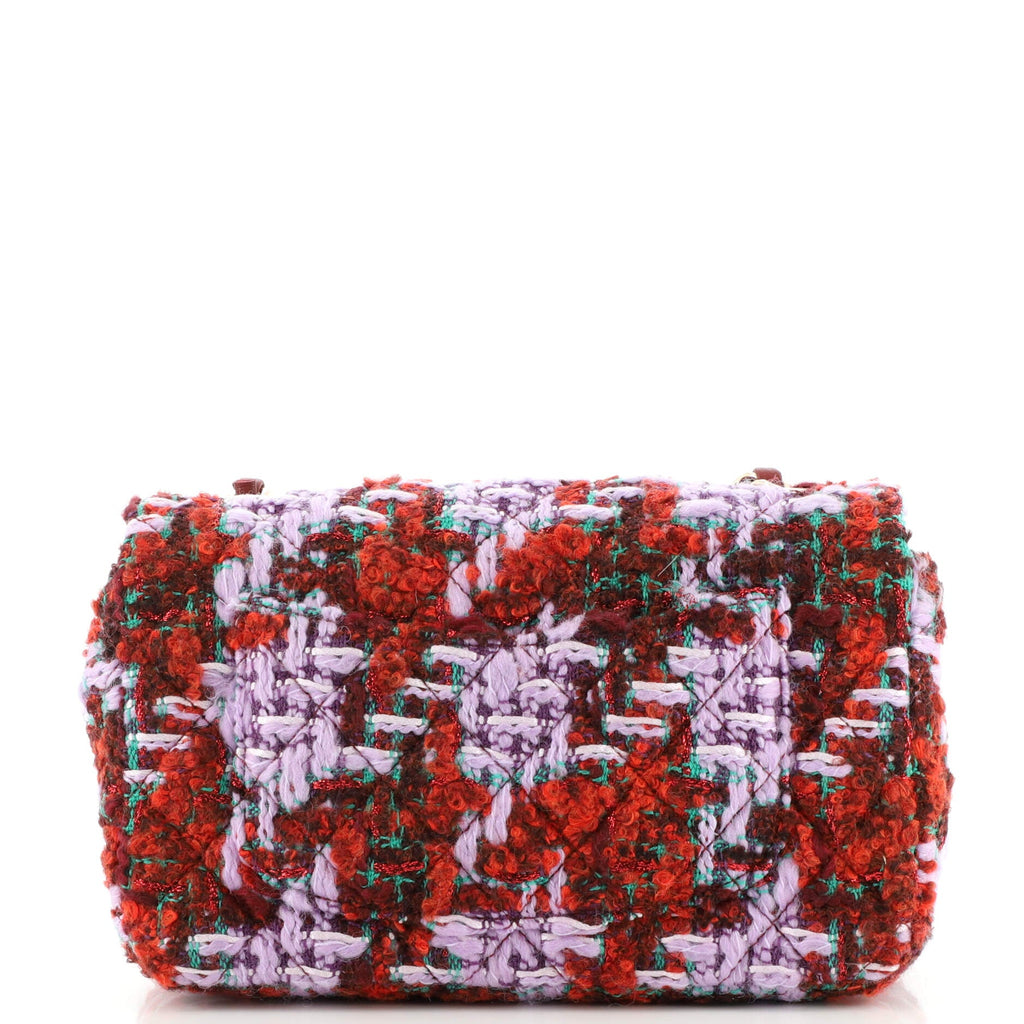 Classic Single Flap Bag Quilted Tweed Mini
