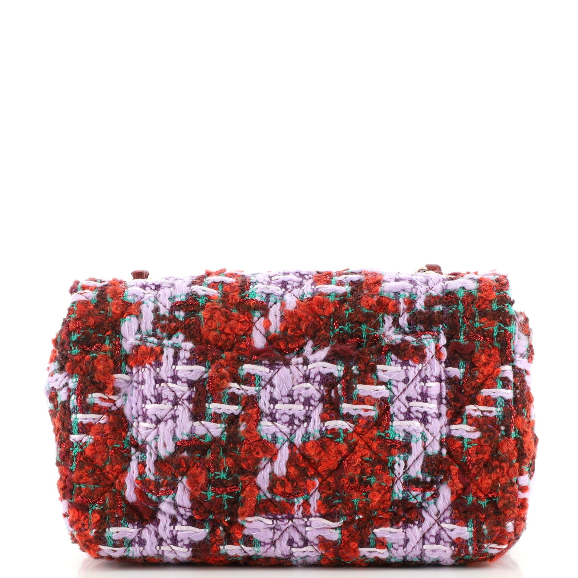 Classic Single Flap Bag Quilted Tweed Mini