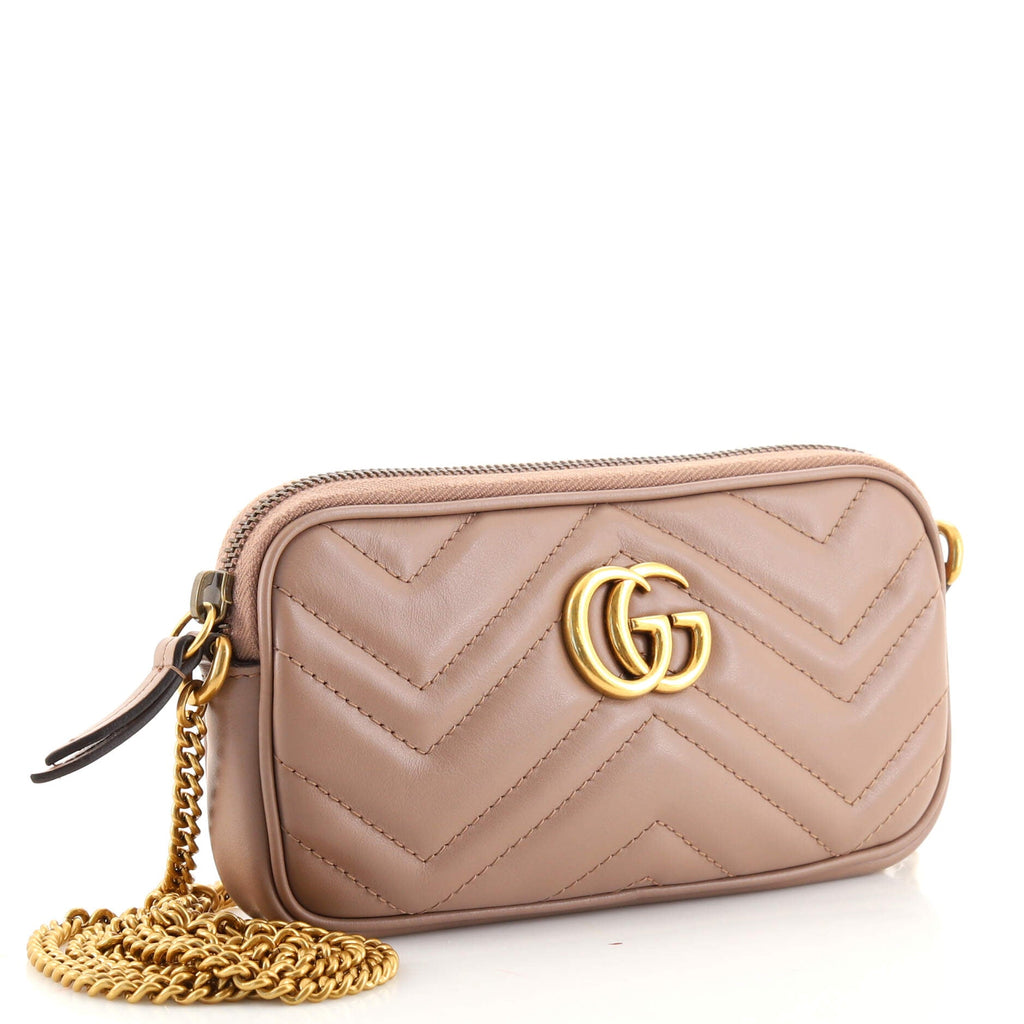 GG Marmont Chain Crossbody Bag Matelasse Leather Mini