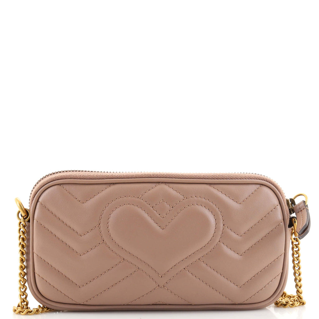 GG Marmont Chain Crossbody Bag Matelasse Leather Mini