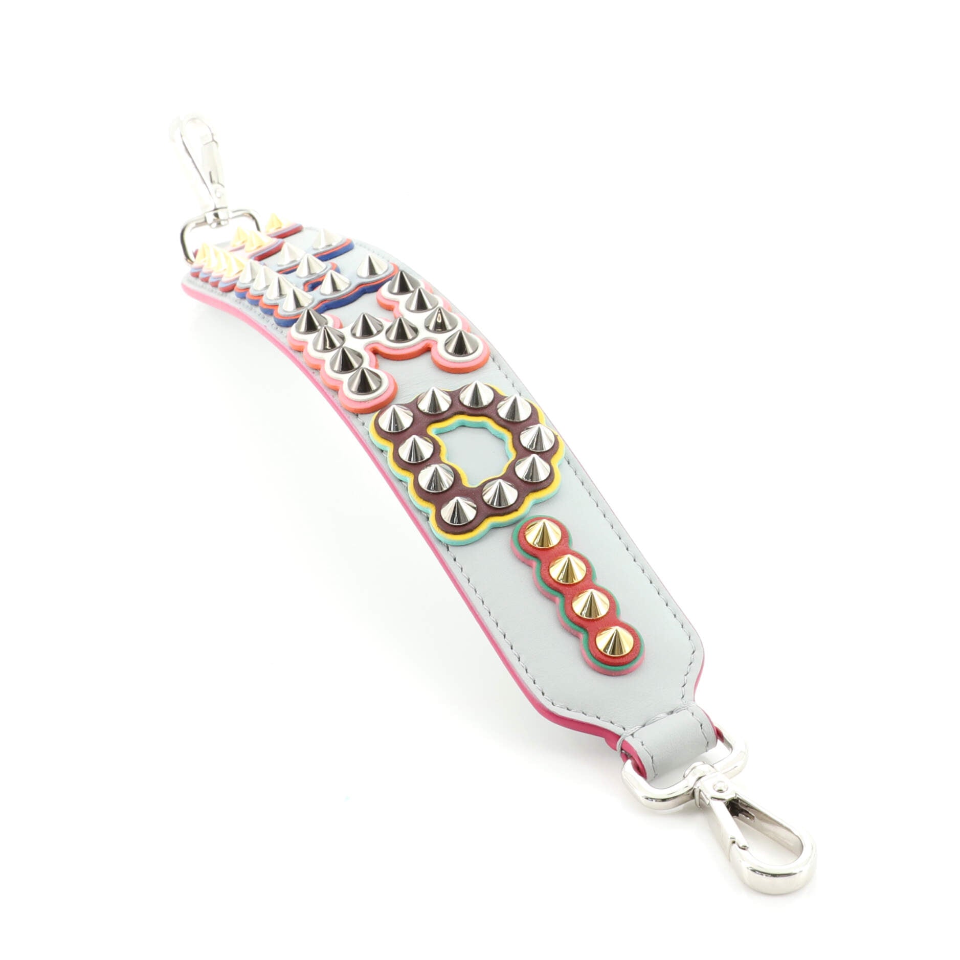 Logo Mini Strap You Shoulder Strap Studded Leather Short