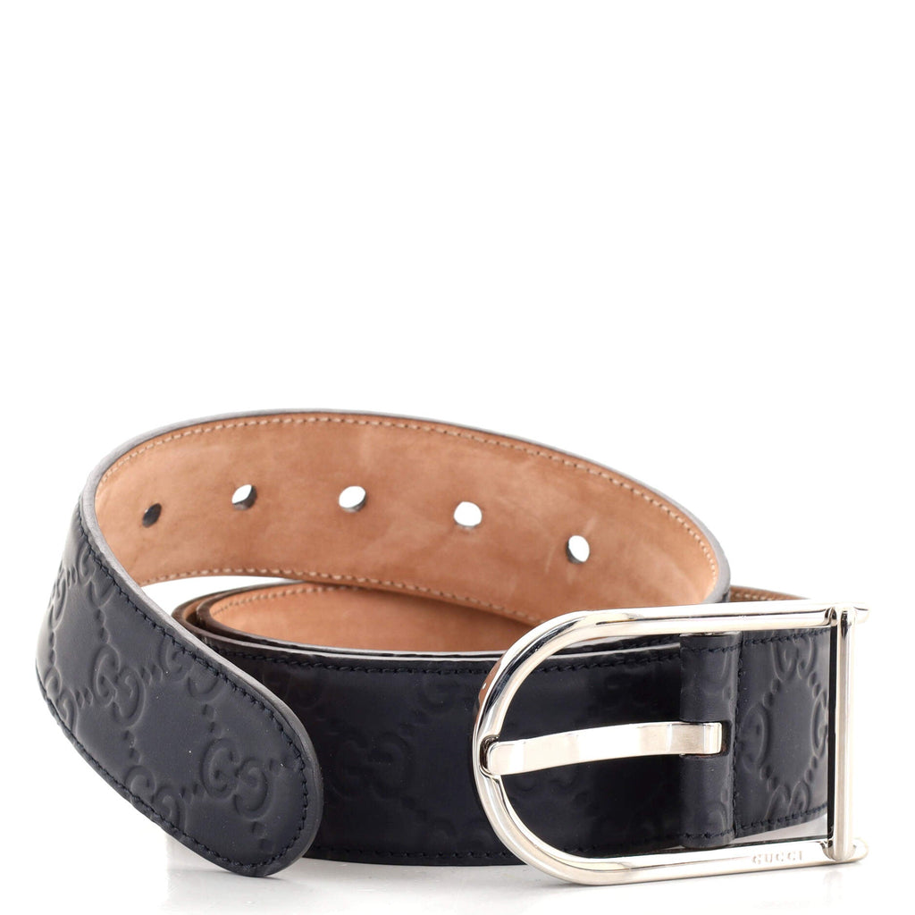 Buckle Belt Guccissima Leather Wide 90